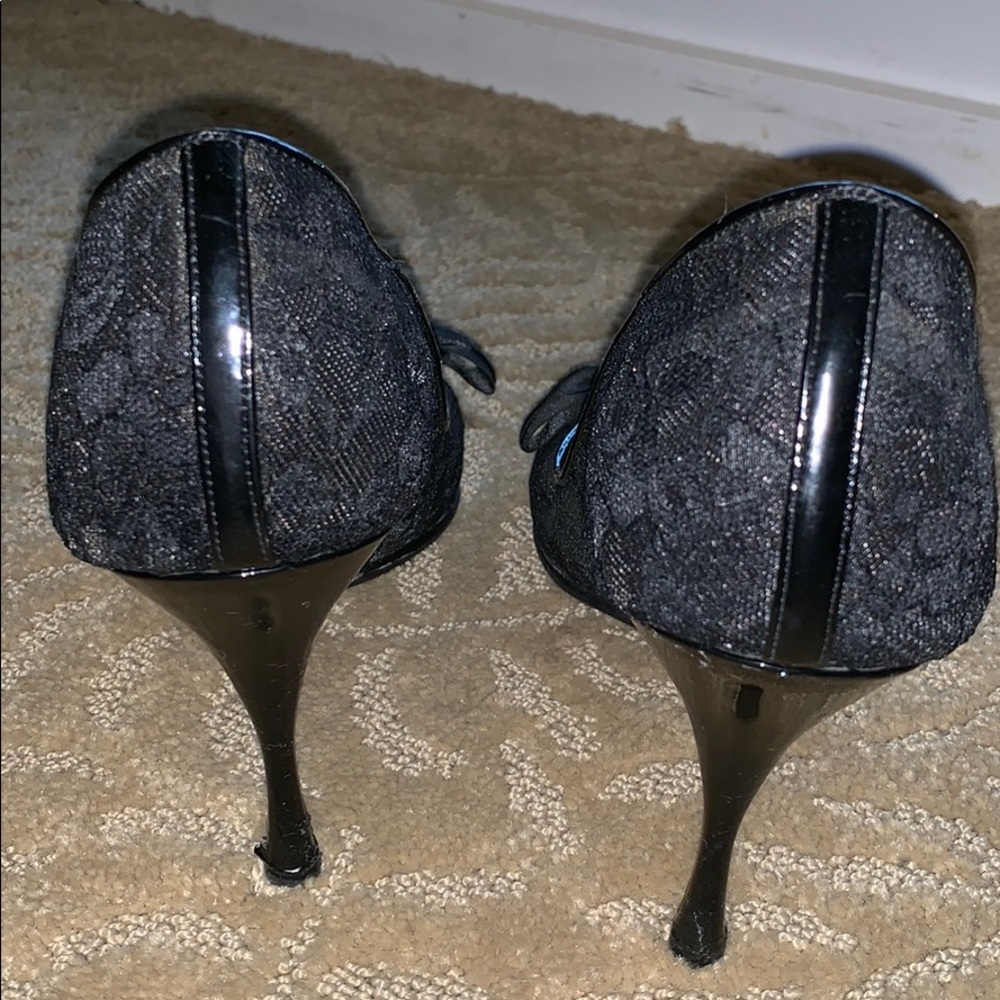Black heels diamond bow- Dolce & Gabbana - Picture 5 of 8